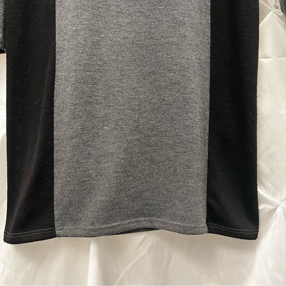 Bluhaven cowl neck jersey knit dress black and grey size medium - Picture 5 of 9